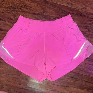 Lululemon Hotty hot shorts hot pink